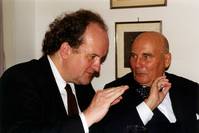 con Wolfgang Rihm, all'occasione della prima assoluta della “Sinfonia N.9”, Berlino 1997 con Wolfgang Rihm, all'occasione della prima assoluta della “Sinfonia N.9”, Berlino 1997