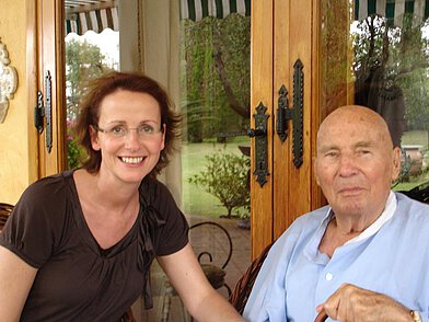 With Christiane Albiez on the occasion of the 85th birthday,...