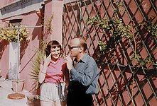 With Ingeborg Bachmann, Naples 1956