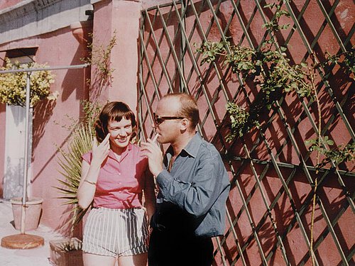 Con Ingeborg Bachmann, Napoli 1956