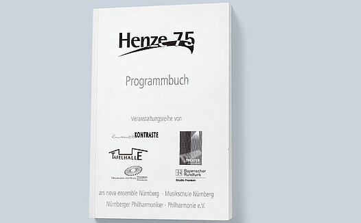 Frontespizio del libro di programma 