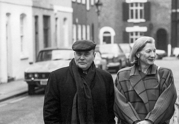 Mit Helen Grob, Fairhold Street, London 1991