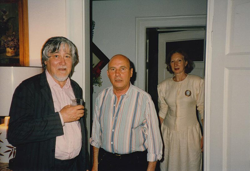 Mit Wilhelm Killmayer und Helen Grob in der Münchener Wohnung, 1987
