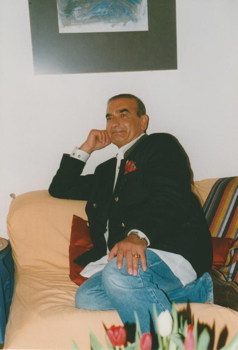 Fausto Moroni auf seiner Geburtstagsparty bei Michael Kerstan, München 1999