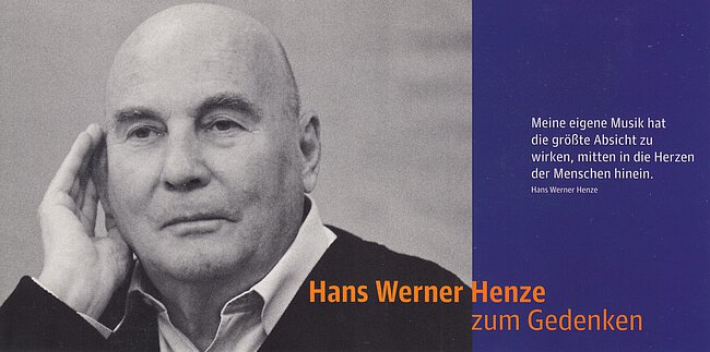 Flyer for the obituary concert of the Cultural Department of...