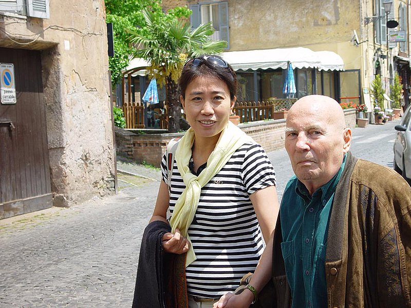 Mit Jenny Giroux in Nemi, 2007