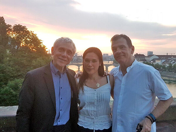 Die Herausgeber Gastón Fournier Facio, Elena Minetti und Michael Kerstan, Basel 2017 (v.l.n.r.)