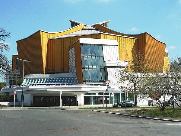 Kammermusiksaal della Philharmonie di Berlino. Vista esterna.