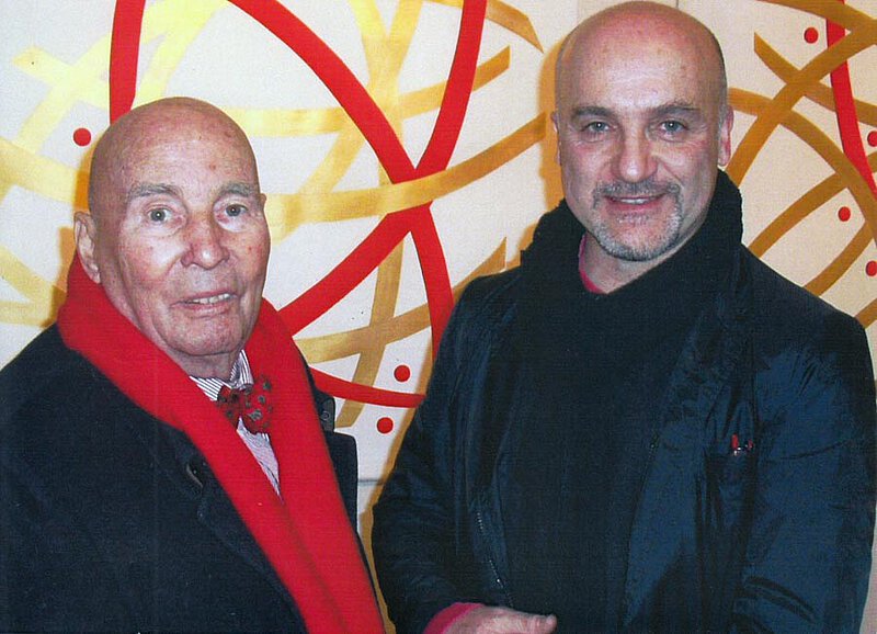 Mit Stefano Iraci bei der Vernissage dessen Ausstellung in Rom, 2009