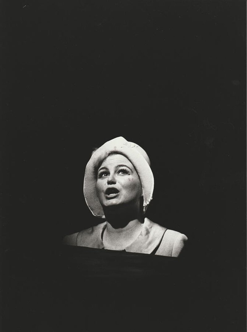 Sally Harrison als Minett in "Die Englische Katze", Gütersloher Sommerakademie "Hans Werner Henze", 1989