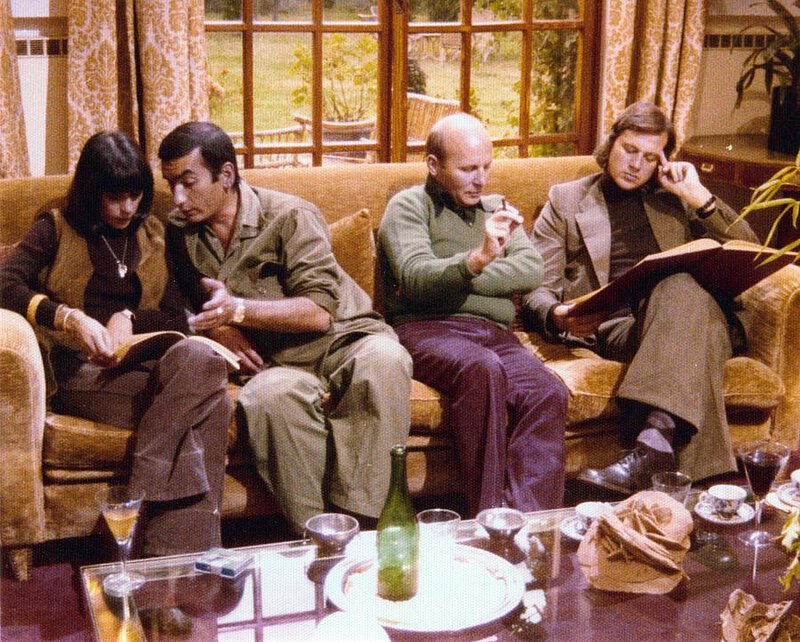 Mit dem Dichter Peter Hamm (re.), La Leprara 1973