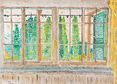 Aquarell auf Papier, 1986