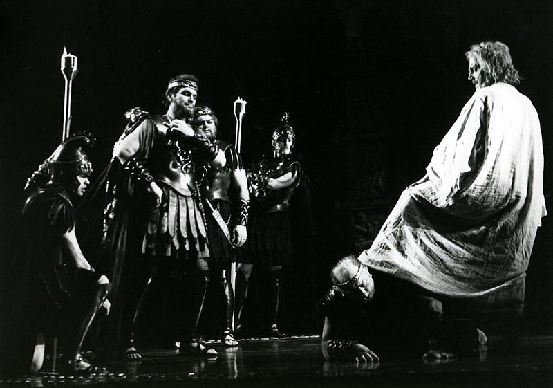 Uraufführung von "Il ritorno d´Ulisse in Patria", Felsenreitschule, Salzburger Festspiele 1985
