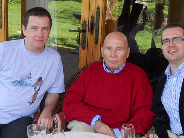 With Michael Kerstan (left) and Riccardo Panfili (right) on La Leprara