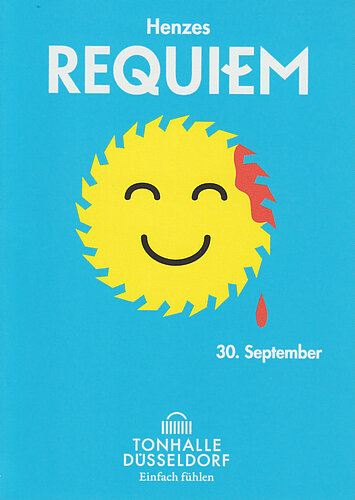 Plakat der Veranstaltung "Requiem" in Düsseldorf, 2016