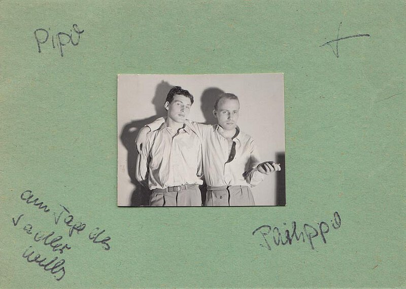 Mit Phillip Chatfield in Hamburg, 1948