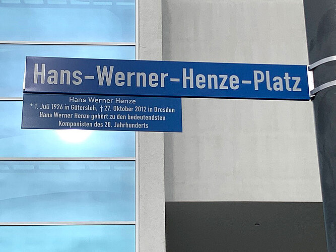 Hans Werner Henze Square, Gütersloh (seit 2020) 