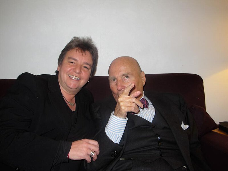 Mit Gill Graham anlässlich des Henze-Festivals des BBC ("Total Immersion"), London 2010