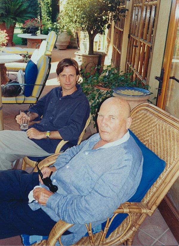 Mit Francesco Antonioni auf La Leprara, 2004