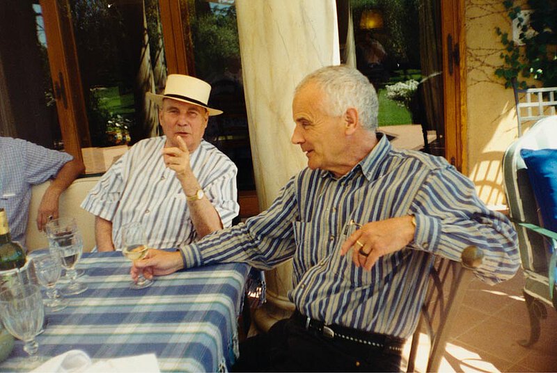 Mit Peter Maxwell Davies auf La Leprara, 1988