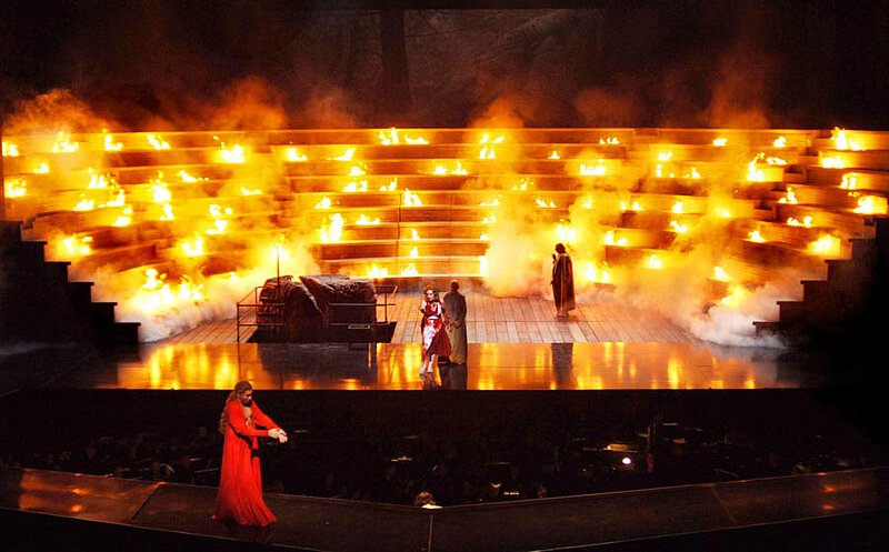 Szenenfoto von "Die Bassariden", De Nationale Opera, Amsterdam 2005