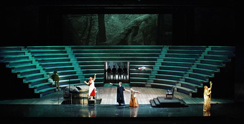 Szenenfoto von "Die Bassariden", De Nationale Opera, Amsterdam 2005