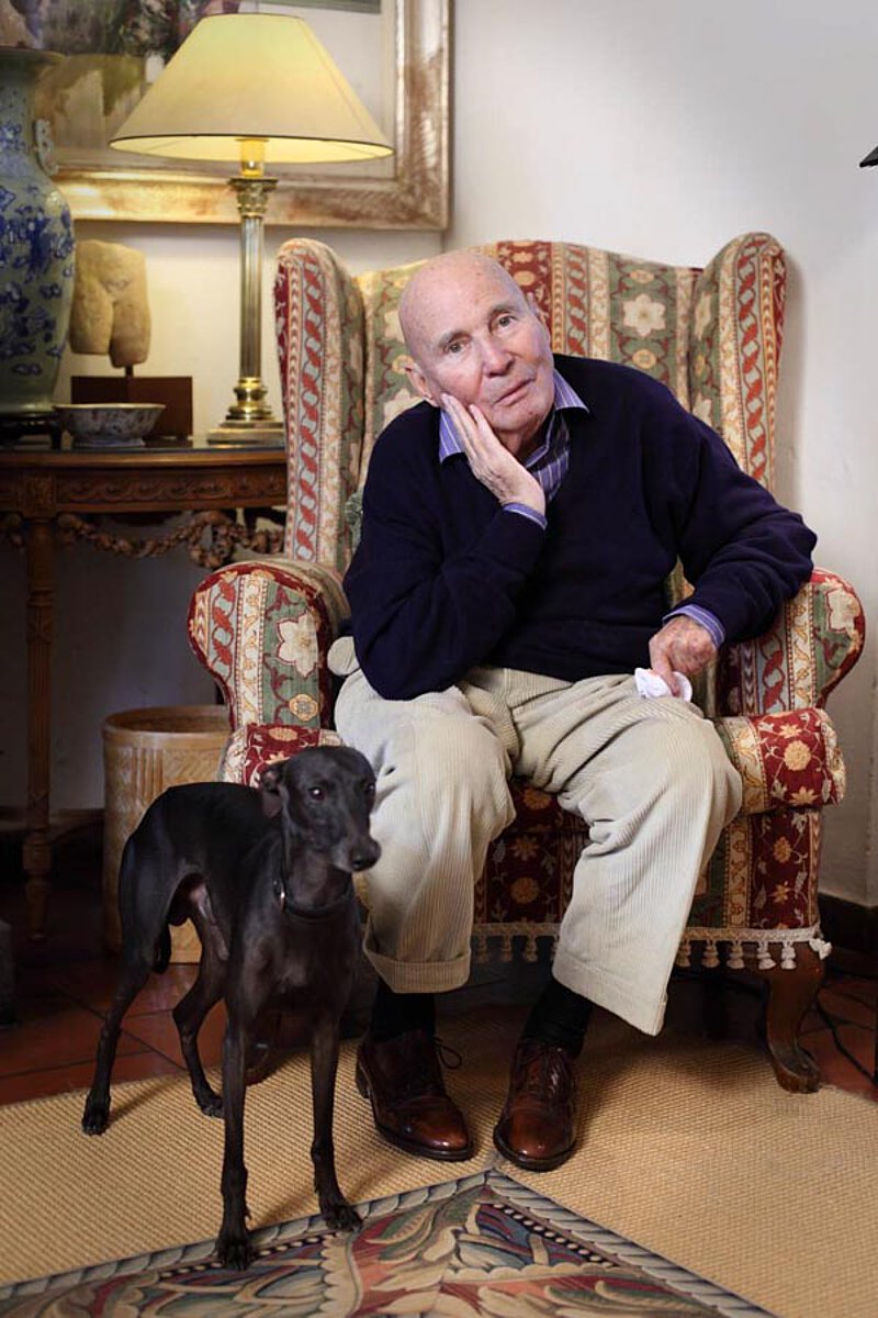 Portrait mit Windspiel "Belmonte" auf La Leprara, 2009