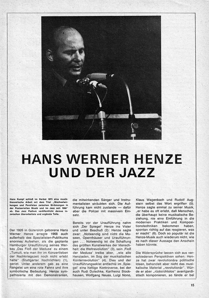 Article scan from JAZZ-Podium 04/1975