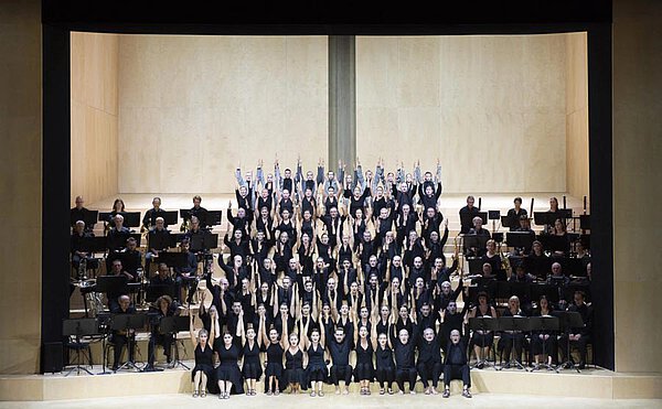 Szene aus "Die Bassariden", Komische Oper, Berlin 2019