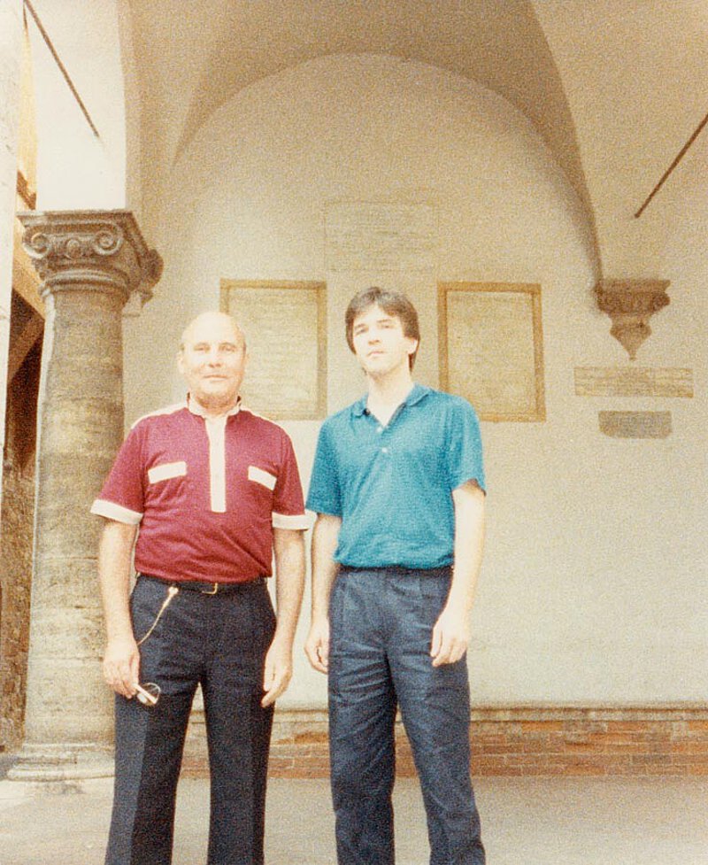 Mit Michael Kerstan, Rom 1983