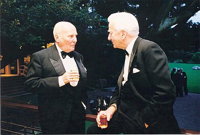 With Richard v. Weizsäcker at the awarding of the Praemium I...