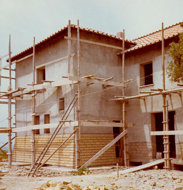 Rohbau von La Leprara 1965