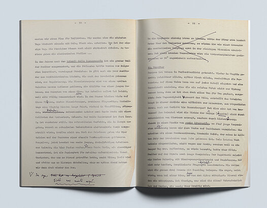 Seiten aus dem Original-Manuskript des Kuba-Tagebuchs von Ha...