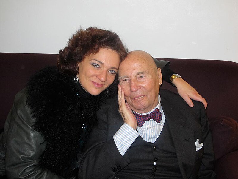 Mit Maria Riccarda Wesseling anlässlich des Henze-Festivals des BBC ("Total Immersion"), London 2010