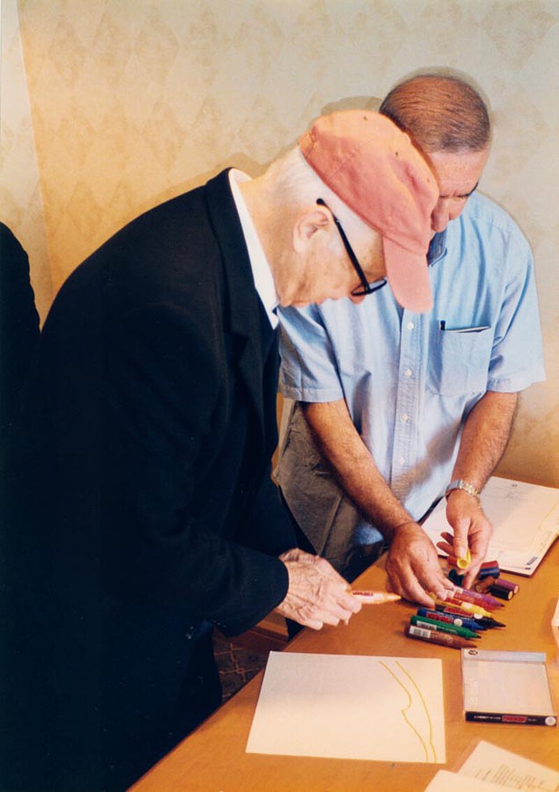Ellsworth Kelly mit Fausto Moroni, Tokyo 2000