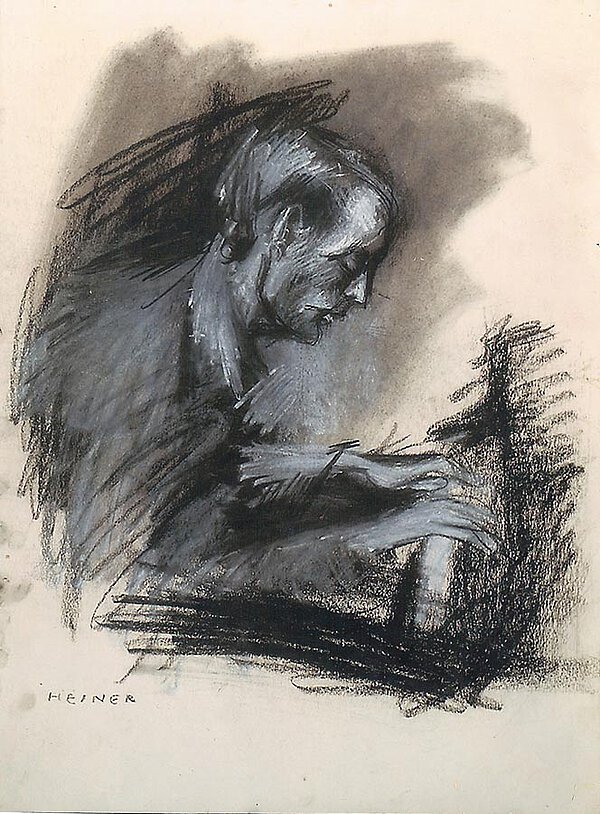 Zeichnung, Wilhelm Heiner, 1949