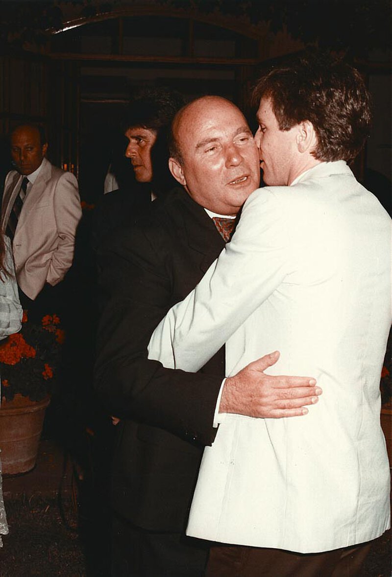Geburtstagsparty 1986 auf La Leprara, HWH mit Michael Kerstan