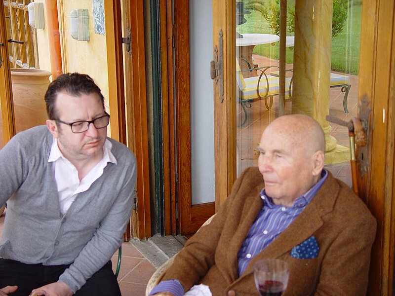 Mit Mark Anthony Turnage auf La Leprara, 2009