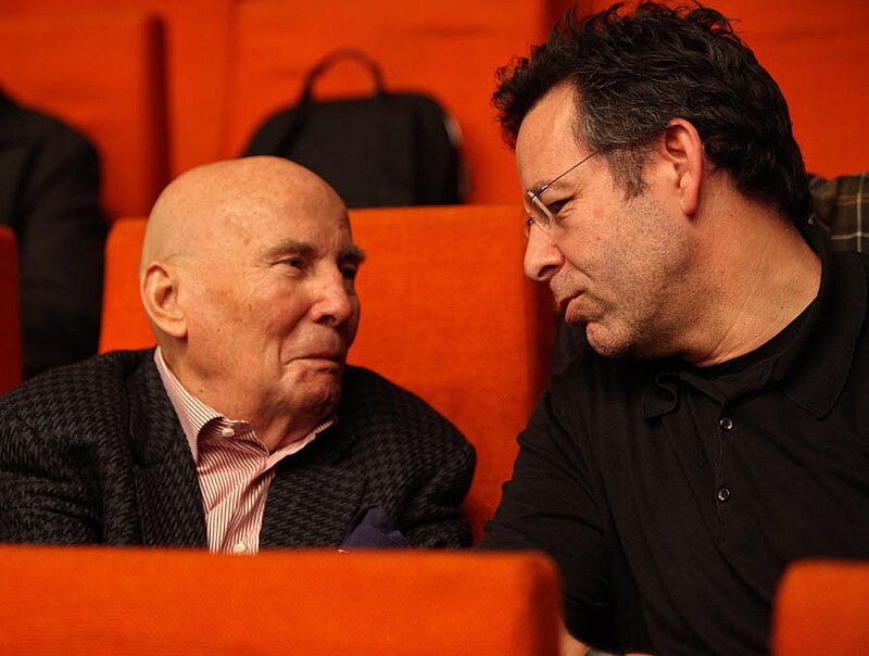 Mit Stephen Sloane bei einer Probe zur deutschen Erstaufführung von "Immolazione", Bochum, 10. Dezember 2010