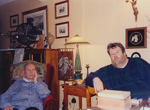 Mit Oliver Knussen auf La Leprara, 2004