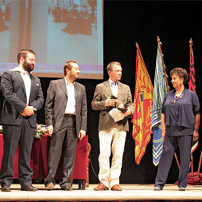 Michael Kerstan alla cerimonia di premiazione del "Grifo Pol...