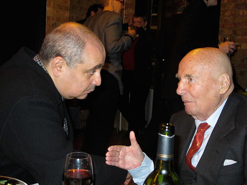 Mit Pierre Audi anlässlich der Derniere von "Elegy for Young Lovers", London 2010