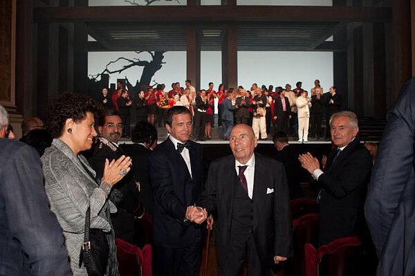 Nach der Premiere von "Gogo No Eiko", Teatro Nuovo, Spoleto ...