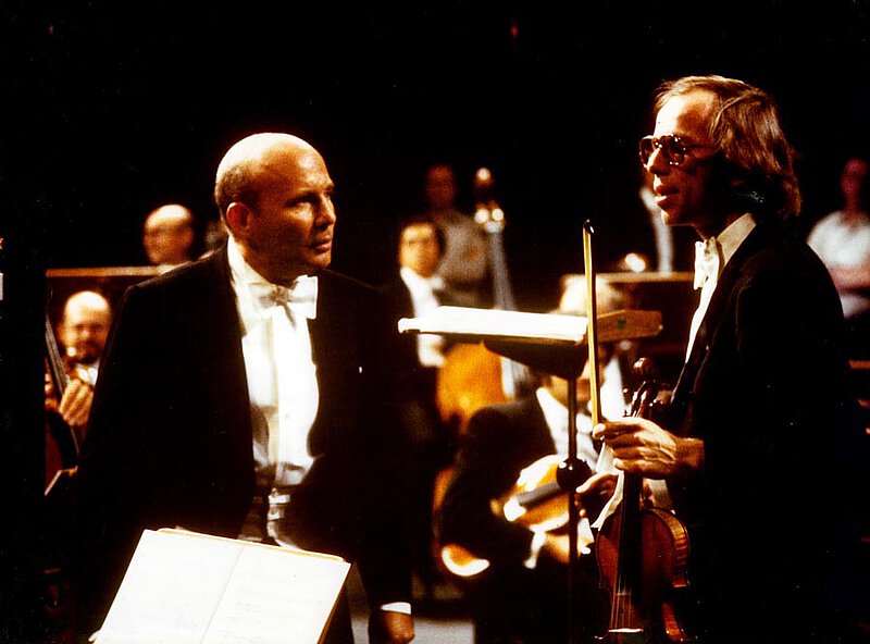 Mit Gidon Kremer, Köln 1979