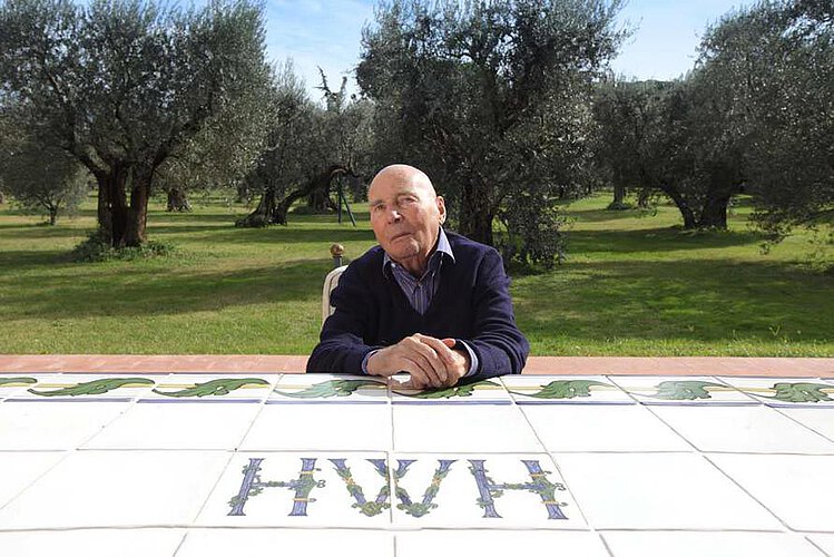 Auf der Terrasse zum Olivenhain, La Leprara, 2009