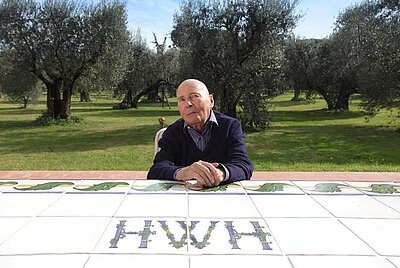 Auf der Terrasse zum Olivenhain, La Leprara, 2009