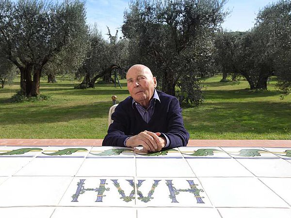 Auf der Terrasse zum Olivenhain, La Leprara, 2009