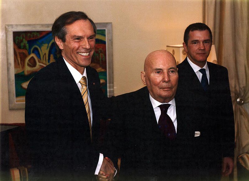 Verleihung „Großes Verdienstkreuz des Verdienstordens der Bundesrepublik Deutschland mit Stern“, Villa Almone (Residenz des Deutschen Botschafters in Rom), 12. Dezember 2007