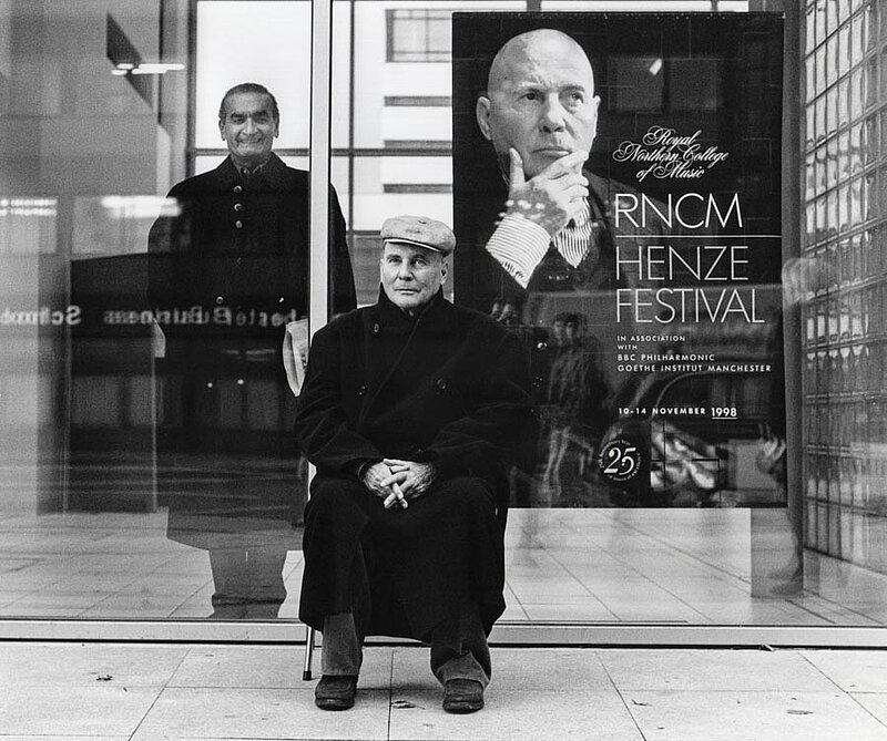 Mit Fausto Moroni beim Festival "Henze at the RNCM", Royal Northern College of Music, Manchester 1998