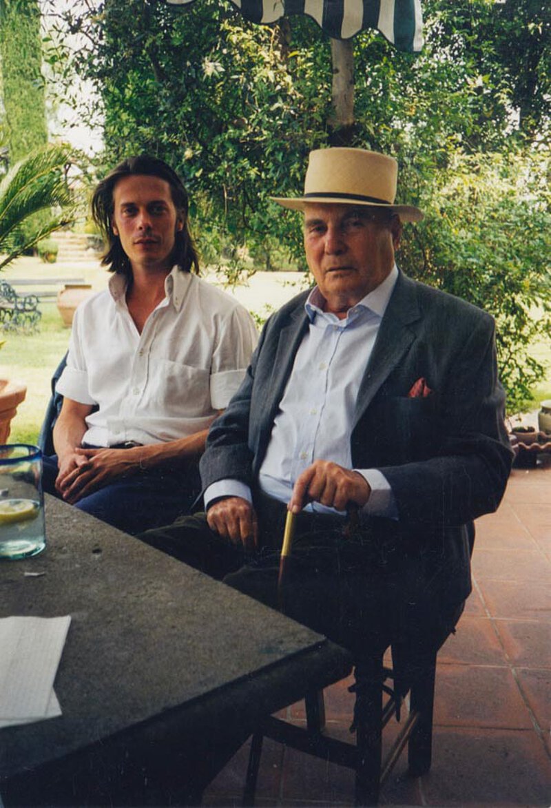 Mit Clemens Wolken auf La Leprara, 2003